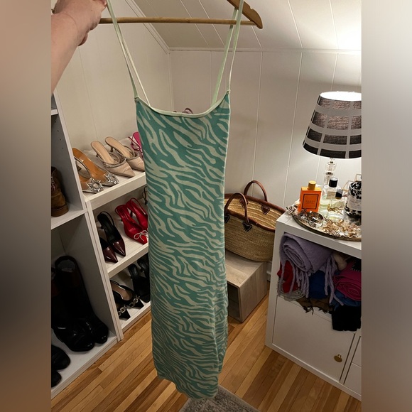 Green Zebra Dress - Picture 1 of 2